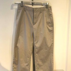 Light grey Banana Republic stretch capri's